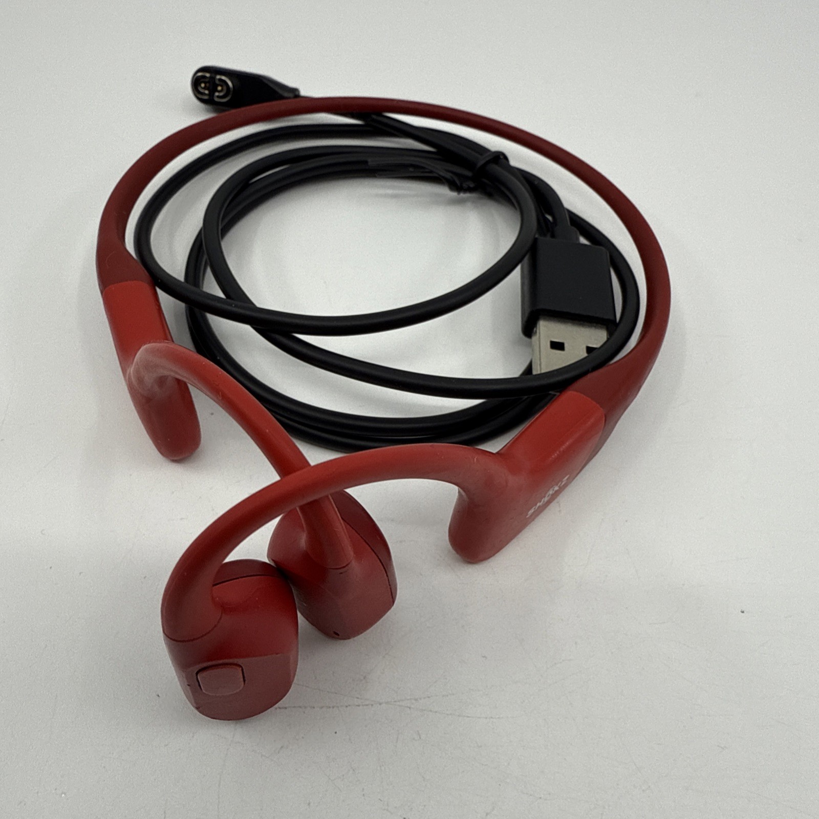 Shokz S803-ST-RD-US OpenRun Bone Conduction Open-Ear Headphones, Red *READ*