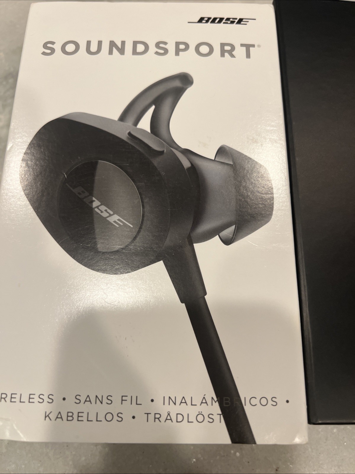 Bose SoundSport 7417760010 In-ear Charcoal Black Headphones – FREE SHIPPING