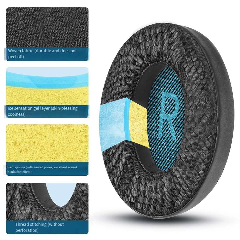 Comfortable Ice Gel Earpads for For Bose QC25 QC35 QC45 with Stylish Options
