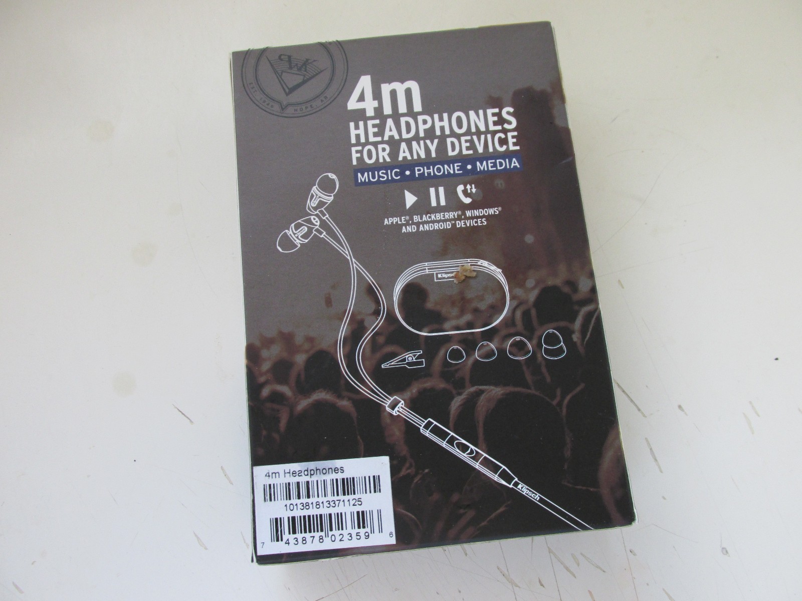 Klipsch 4M Wired In-ear Headphones..NEW