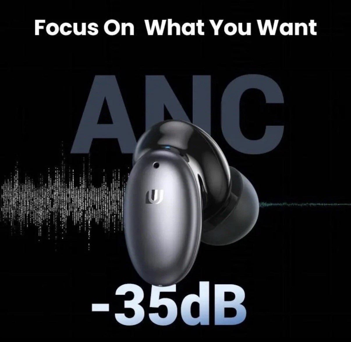 [FAST SHIP] UGREEN HiTune X6 Wireless Noise Canceling Headphones Bluetooth 5.1