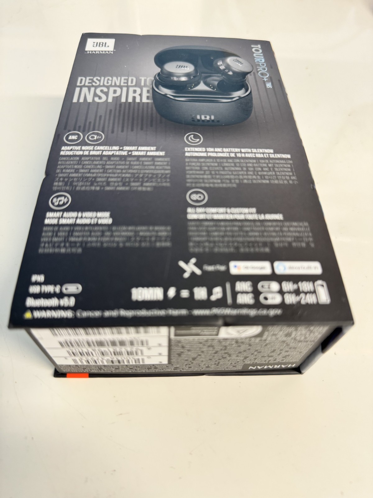 NEW SEALED JBL Tour Pro+ True Wireless Noise Cancelling Headset – Black