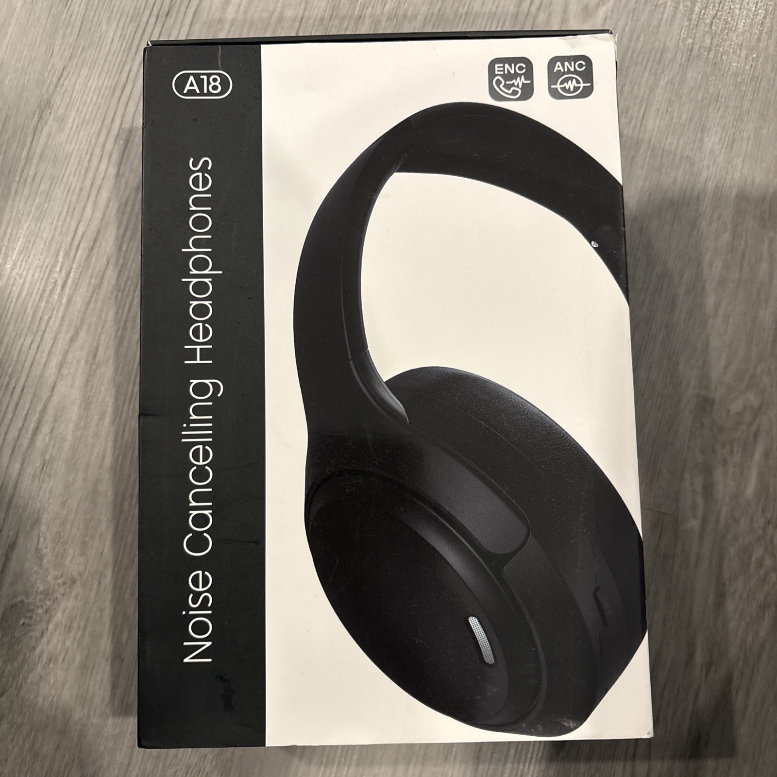 A18 – Wireless Noise Canceling Headphones 6.0 120H Listening Time Black