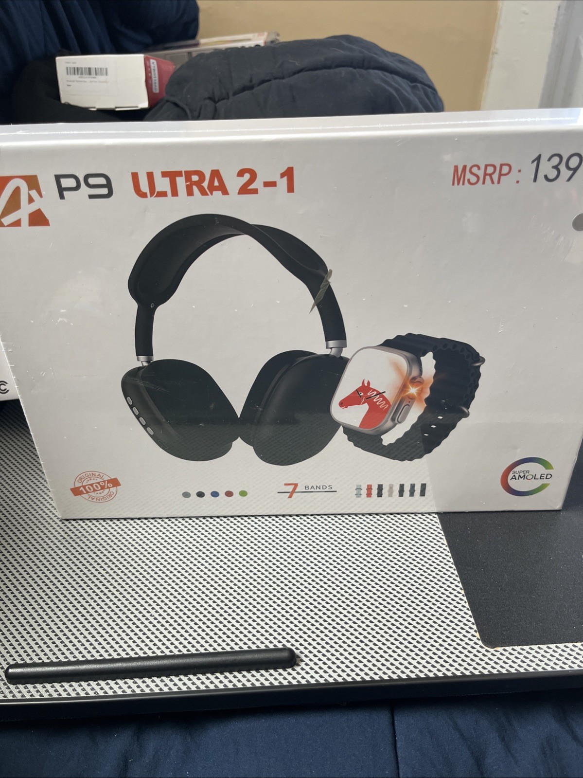 Ultra 2 in 1 Headphones & Watch Combo. Factory Sealed. See Description & Photos
