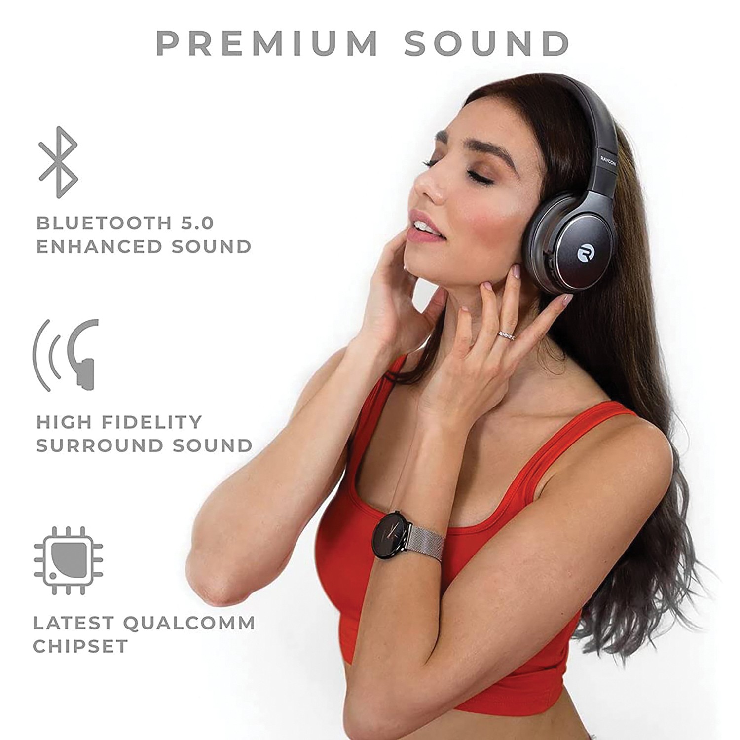 Everyday Wireless Headphones, ANC, Hi-Res Audio, 50-Hr Playtime, IPX4