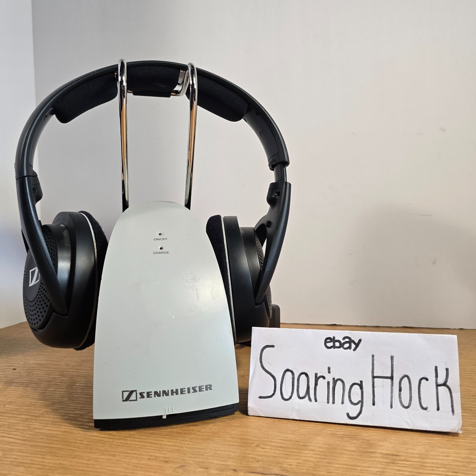 Sennheiser RS120 Wireless RF Headphones w/ Charging Dock