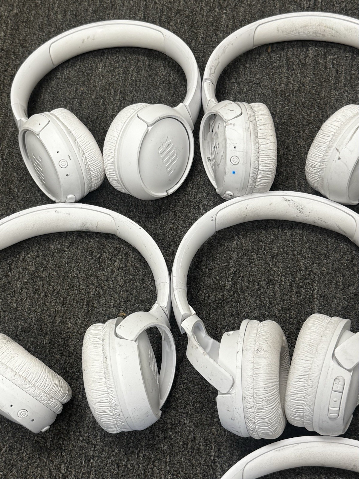 [LOT OF 10] TESTED JBL Tune 520BT Bluetooth Wireless On-Ear Headphones – White