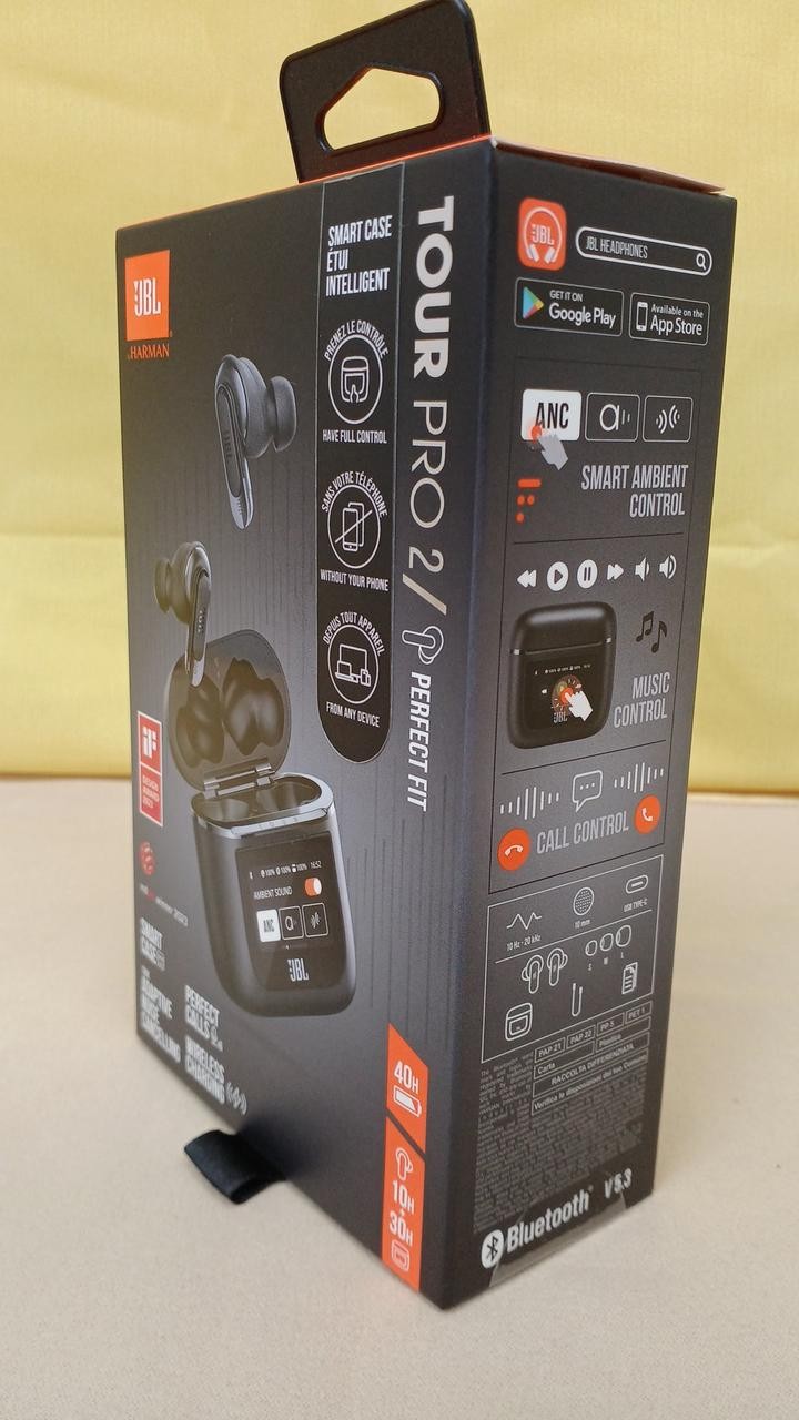 JBL Tour Pro 2 Wireless Earbuds in Ear Noise Cancelling Headphones