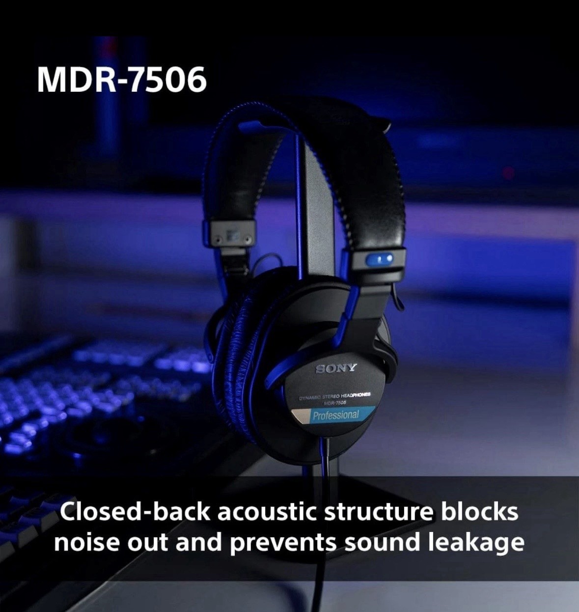 MDR7506 Professional Large Diaphragm Headphone
