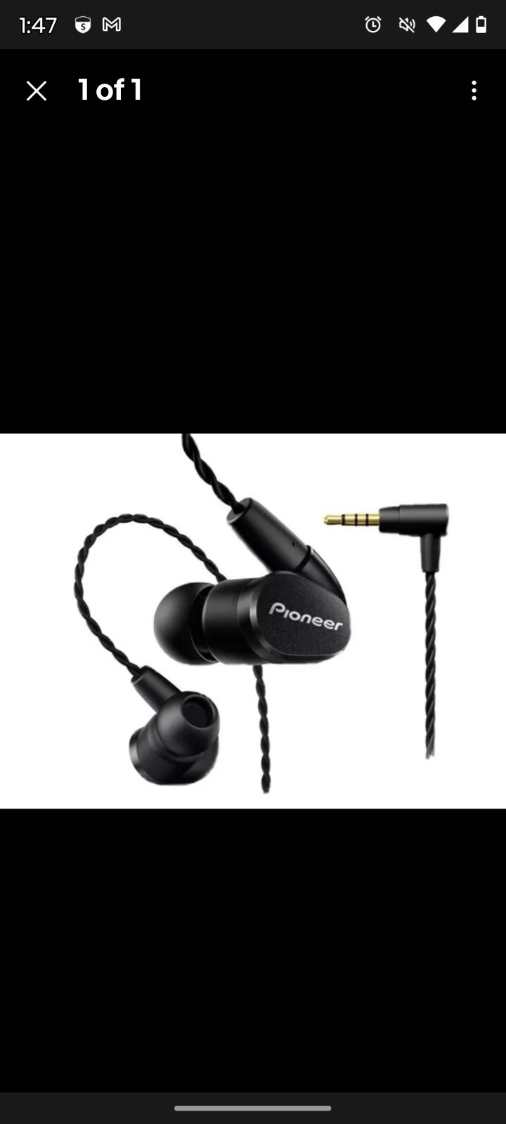 Pioneer SE-CH5BL(K) Hi-Res Balanced 2.5mm Wired In-Ear Headphones