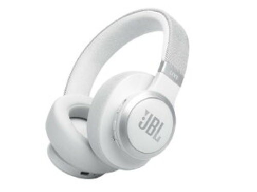 JBL Live 770NC Wireless Hybrid Noise Cancelling Over Ear Headphones White