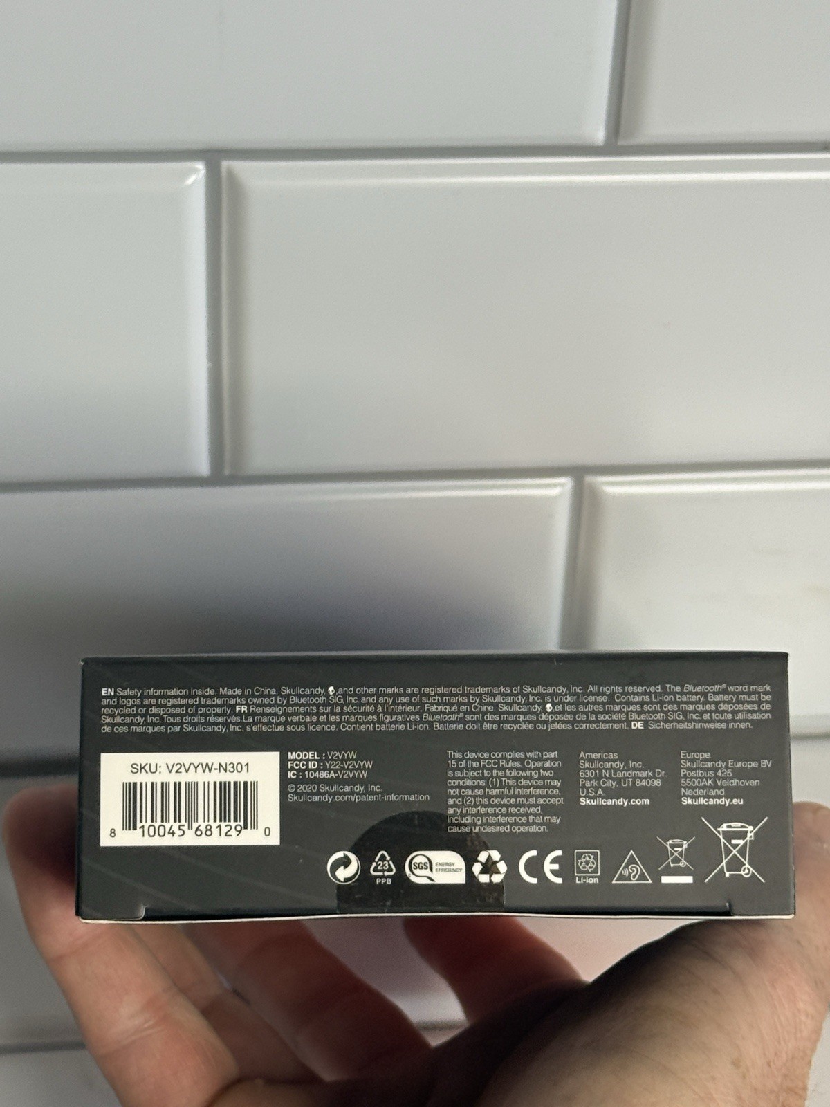 Brand New Vinyl by Skullcandy True Wireless Bluetooth Earbuds – Sunset – SEALED!