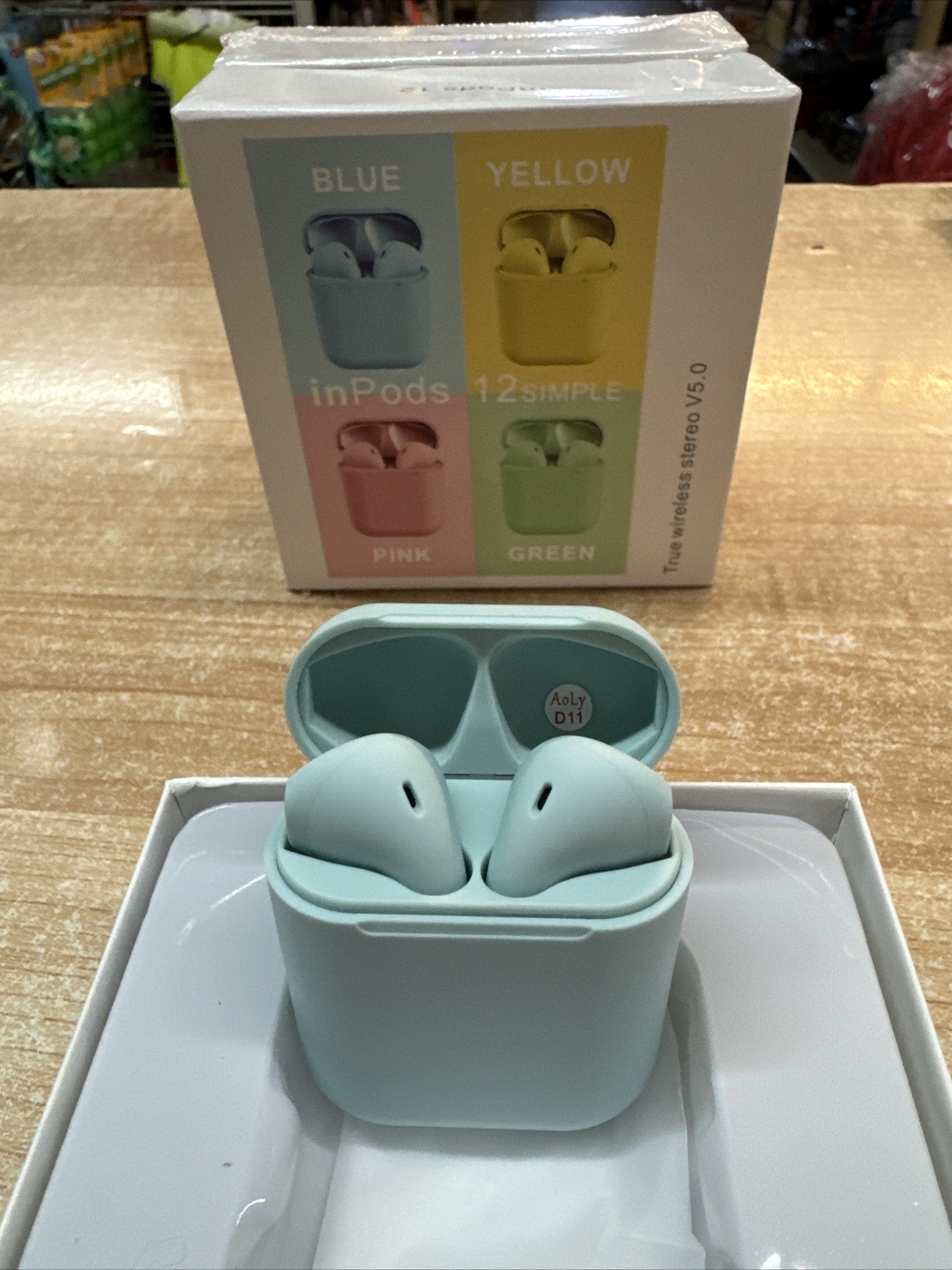 NEW inPods 12 True Wireless Stereo V5.0 Earbuds -BABY BLUE NEW FREE SHIPPING!!