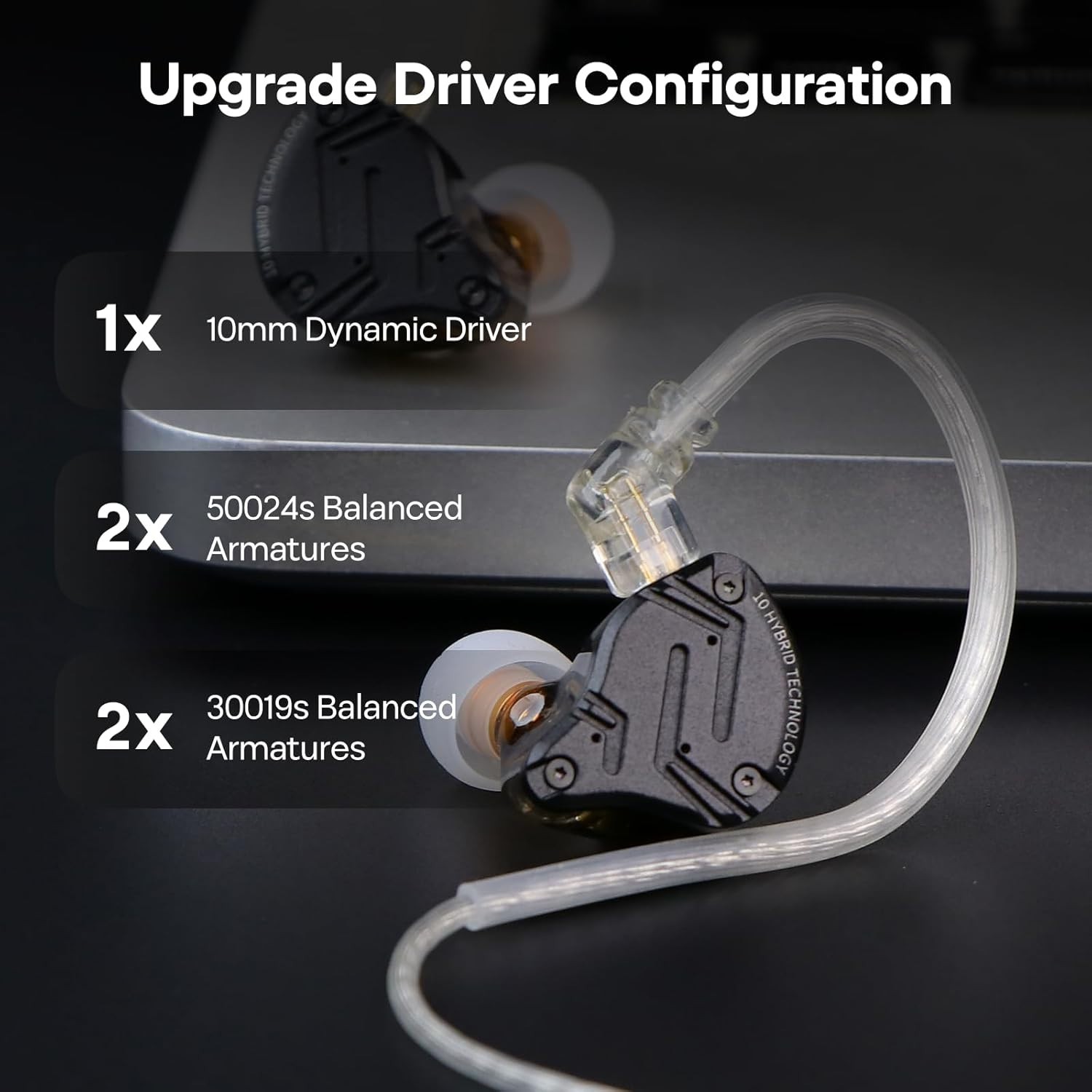 KZ ZS10 PRO X IEM Earphones – Detachable Cable & Noise Cancellation