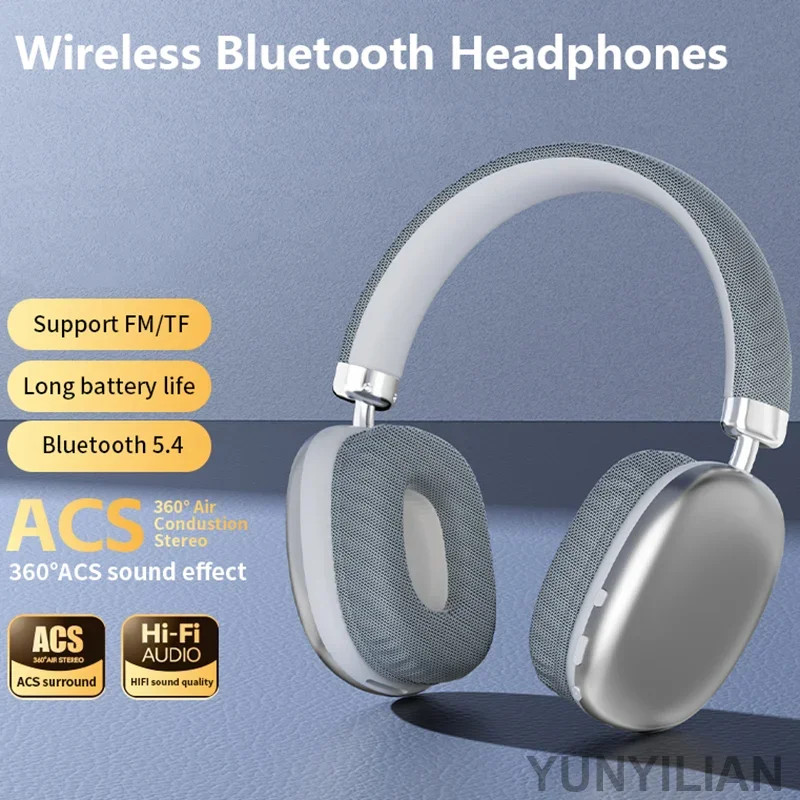 Bluetooth Air Max Wireless Over-Ear Stereo Surround Gaming Headset Earphones