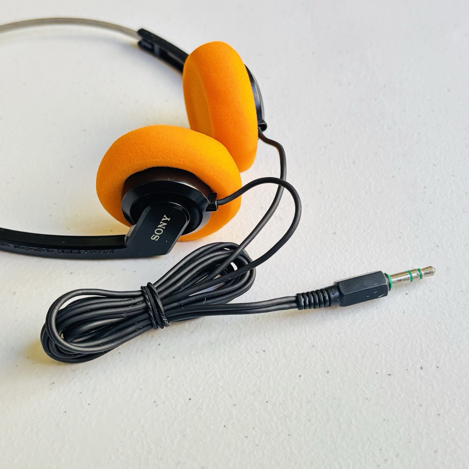 SONY MDR-010 Walkman Lightweight Headphones w/Orange Pads – Guardians Of Galaxy