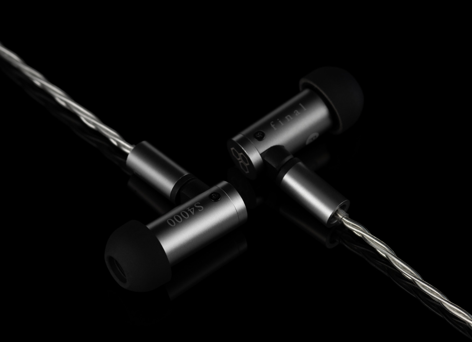 Final Audio S4000 In-Ear Headphones, Dual BA Drivers, Stainless Steel, NEW