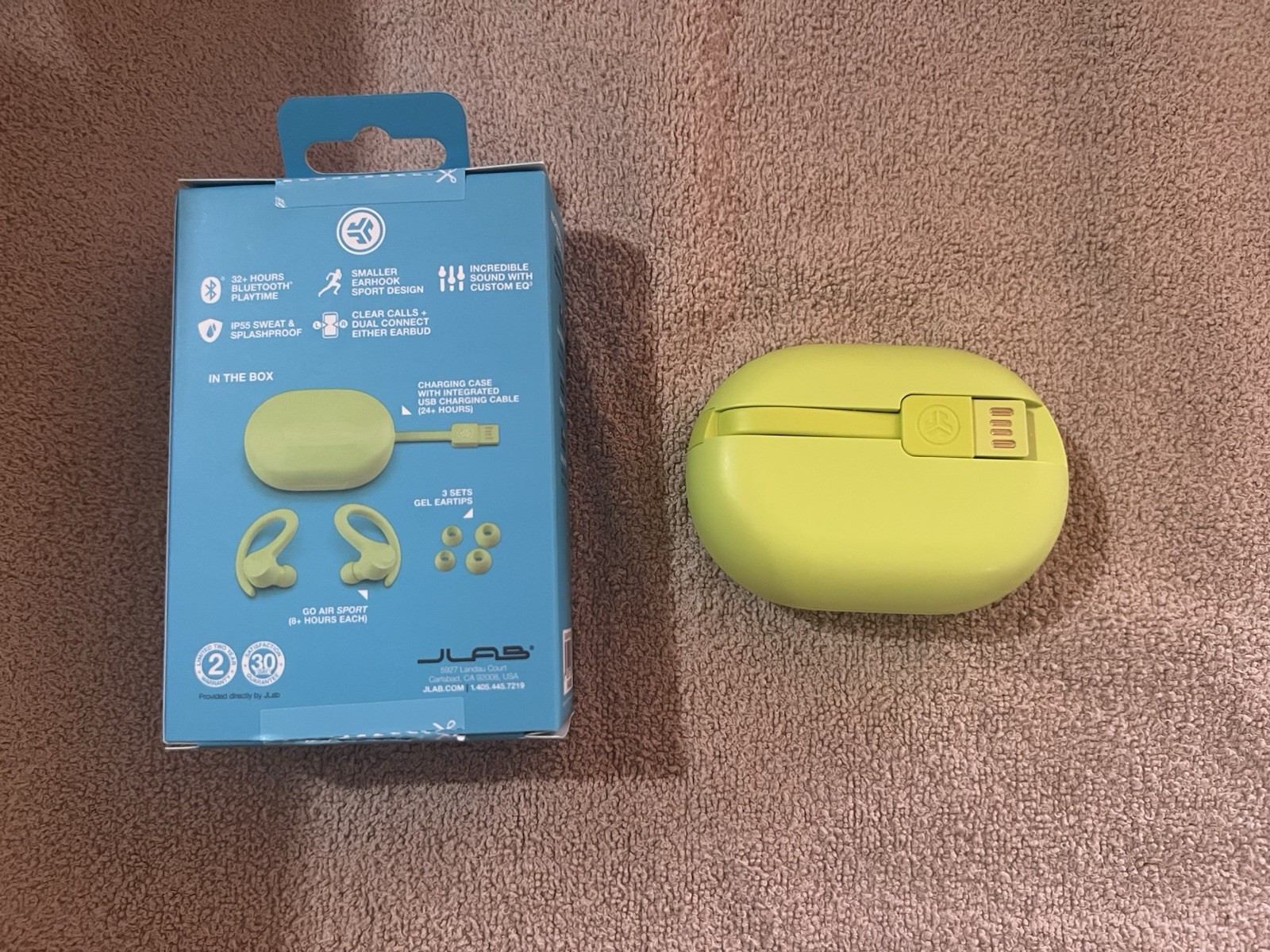 JLab Go Air Sport True Wireless Bluetooth Earbuds