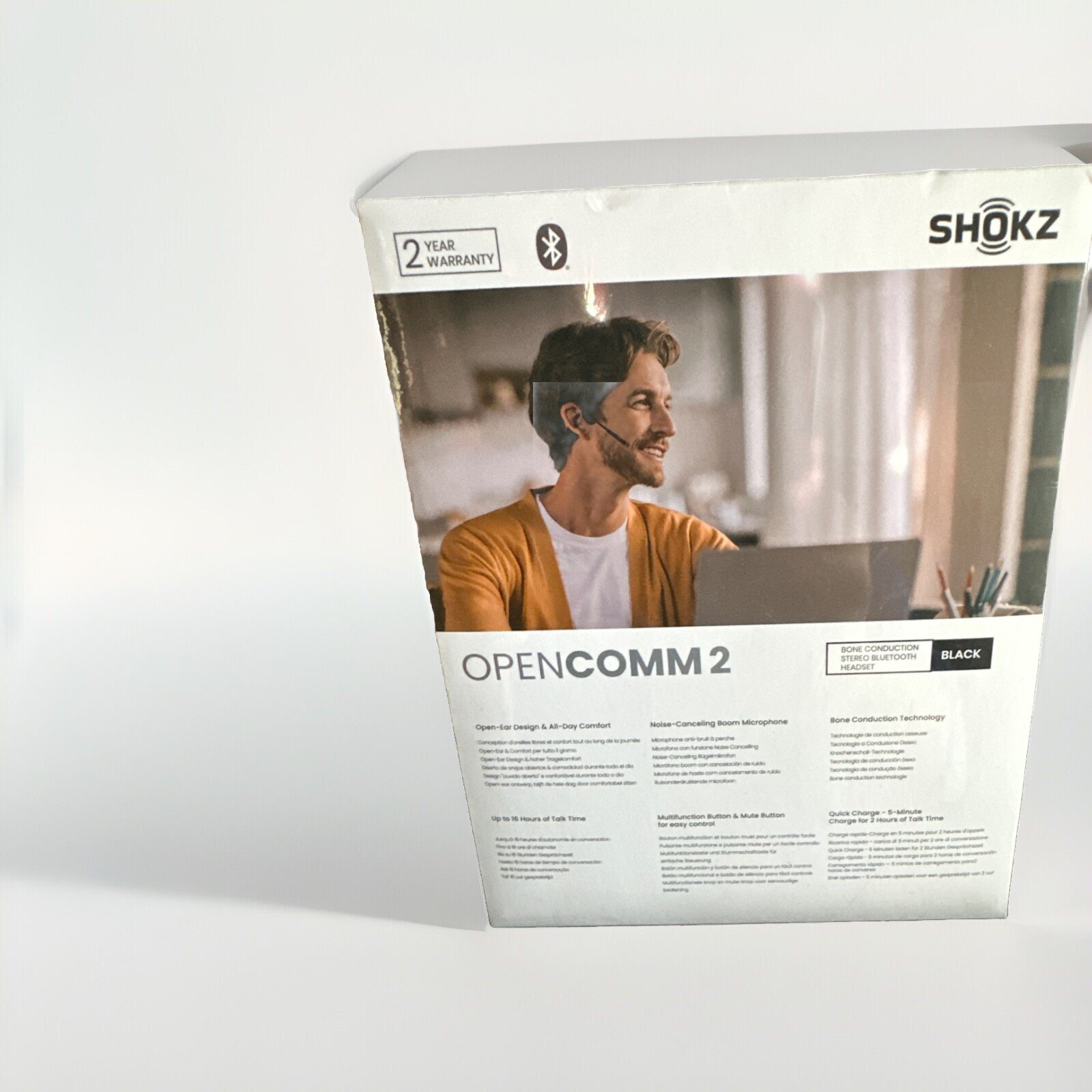Aftershokz OpenCommUC(Rebranded as Shokz OpenComm UC) – Bluetooth Stereo