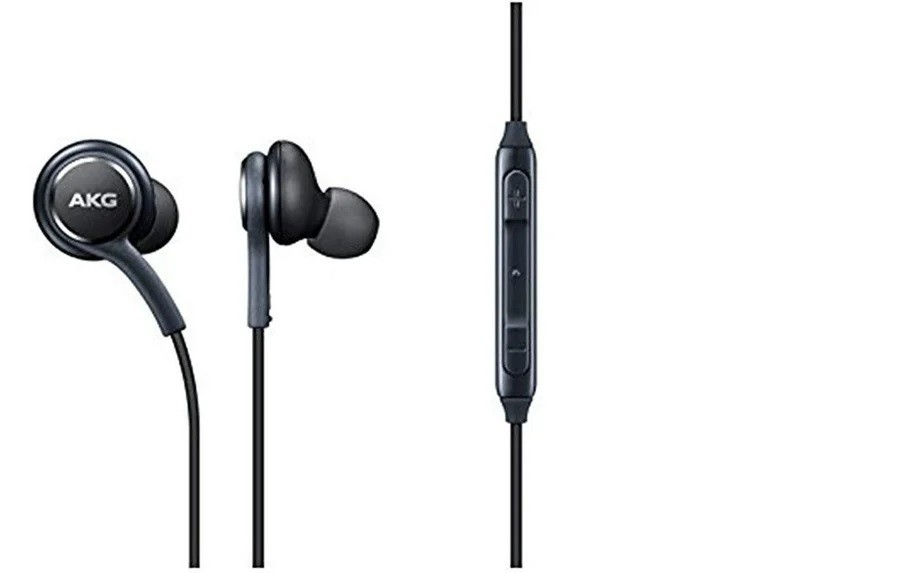 Genuine Samsung AKG Stereo In-Ear Headset Earphones with Mic – Black EO-lG955