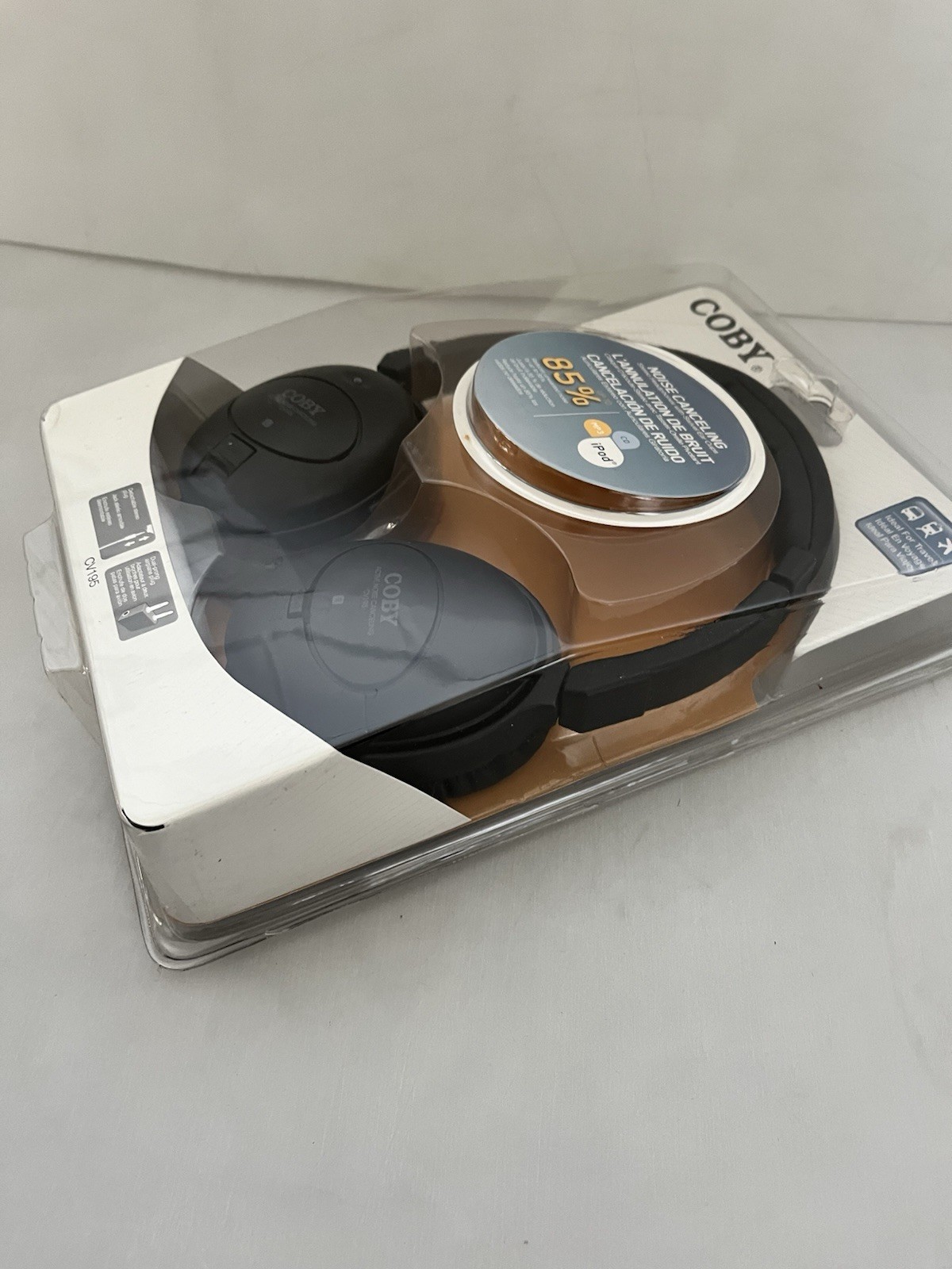 Coby CV195 Headband Headphones – Black – NEW SEALED