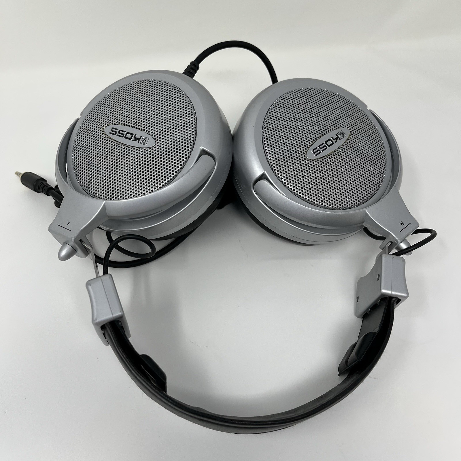 Koss Pro4AAAT Professional Studio Headphones Silver Wired Coiled Cable 3.5mm