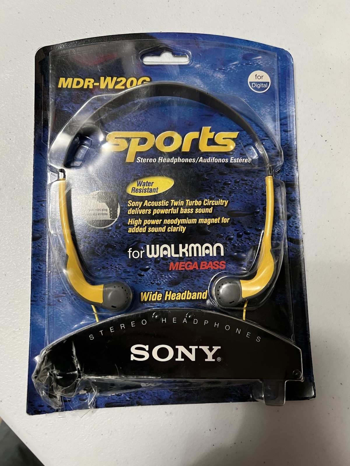 New Old Stock Sony Headphones MDR – W20G For Walkman 1998 Sealed Factory