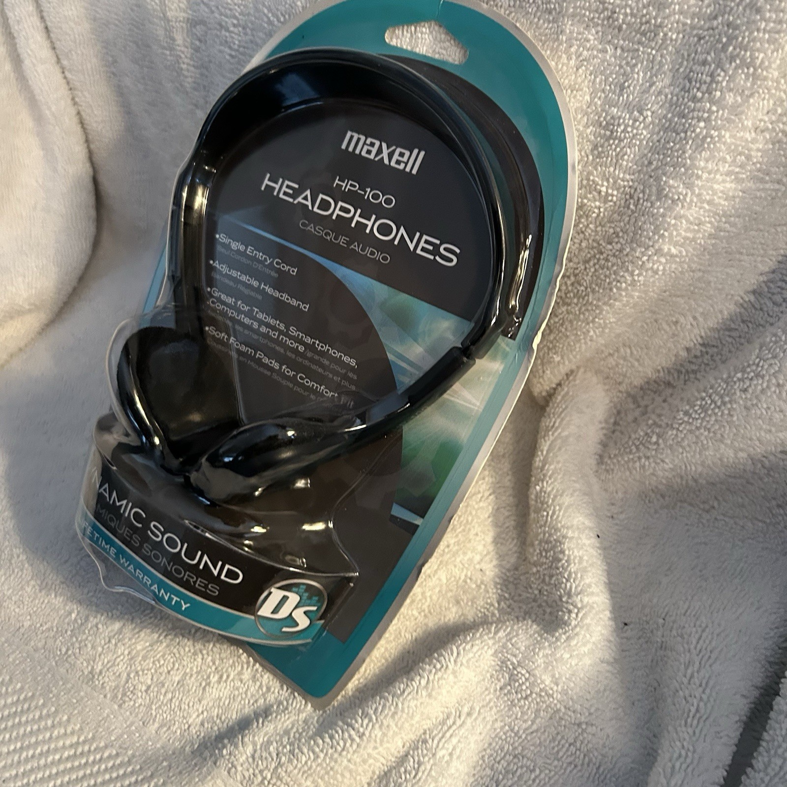 NEW – Maxell Headphones HP-100 Lightweight Adjustable Headband – 3.5mm – 190319