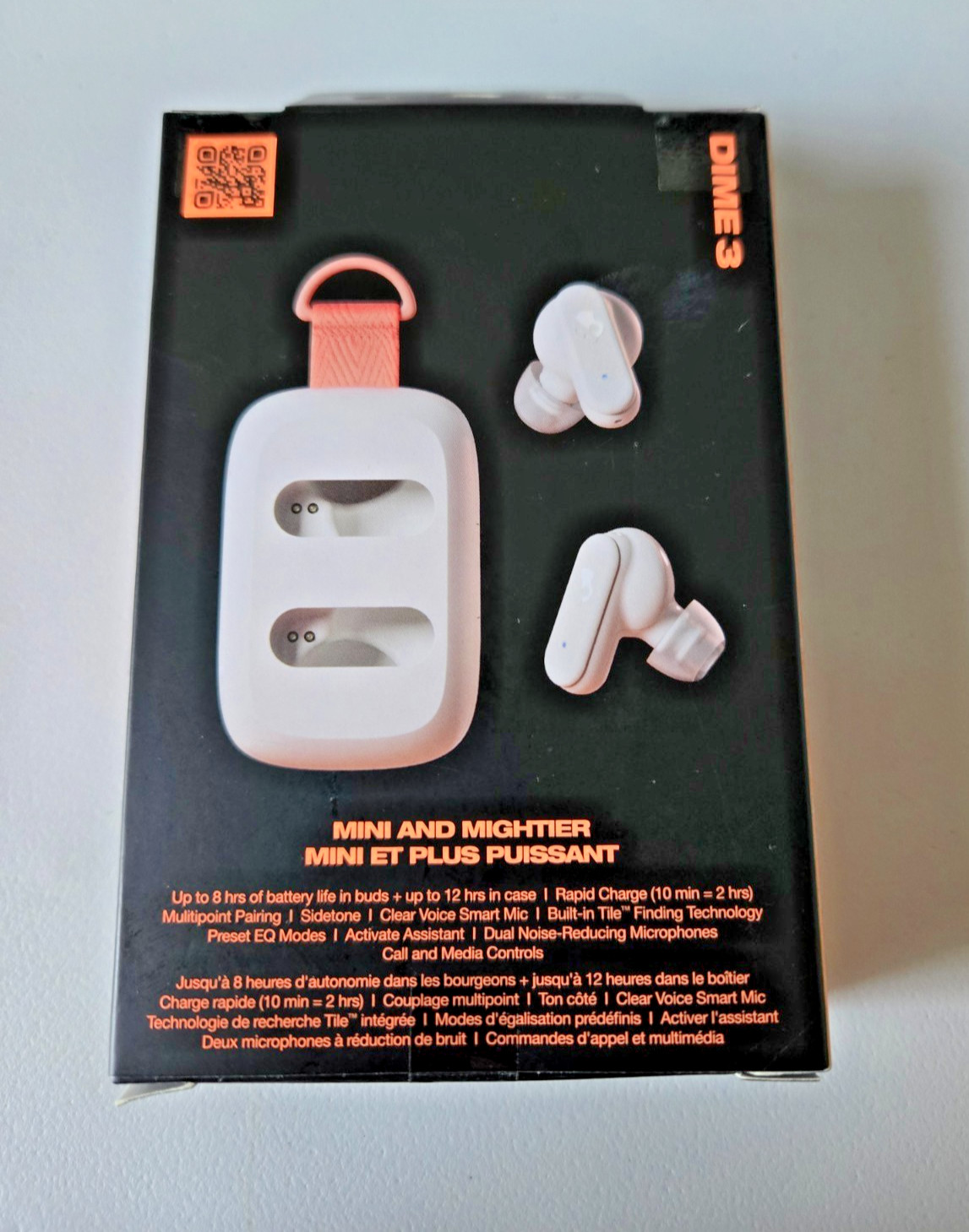 Skullcandy Dime 3 True Wireless Earbuds – White – S2DCW-R951 – NEW – Free Ship