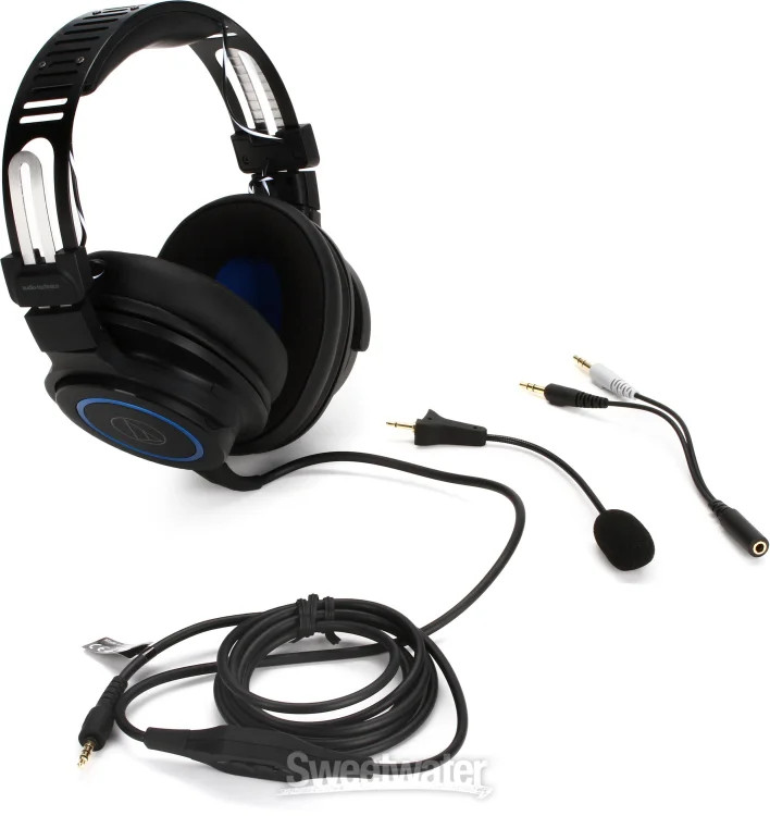 Audio-Technica ATH-G1 Premium Headset with Detachable Mic, 3.5mm TRRS Connector