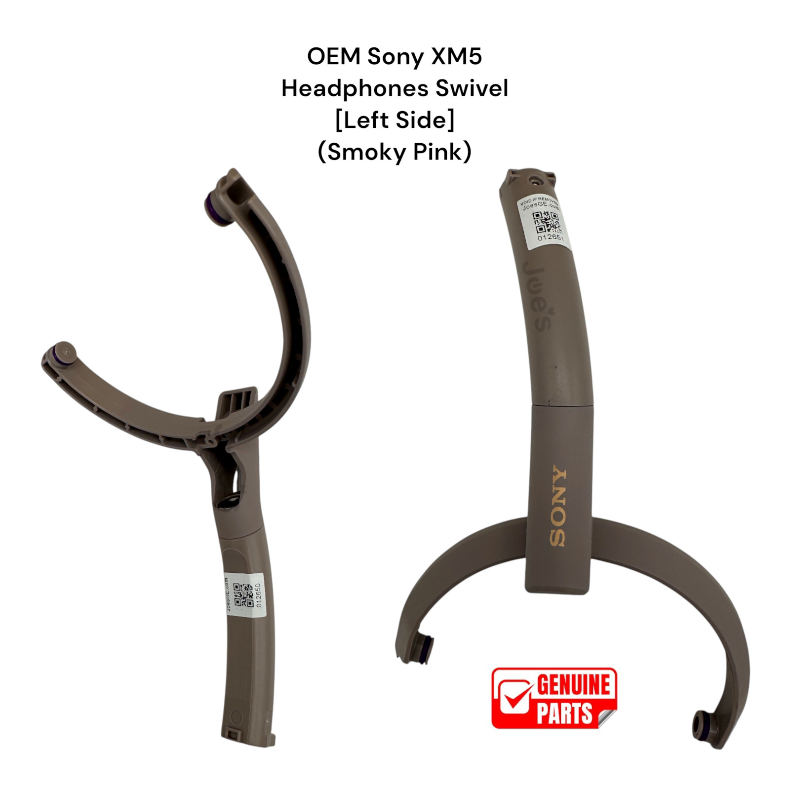 Sony WH-1000XM5 Headband Hinge Swivel Repair Kit [Left] Smoky Pink OEM