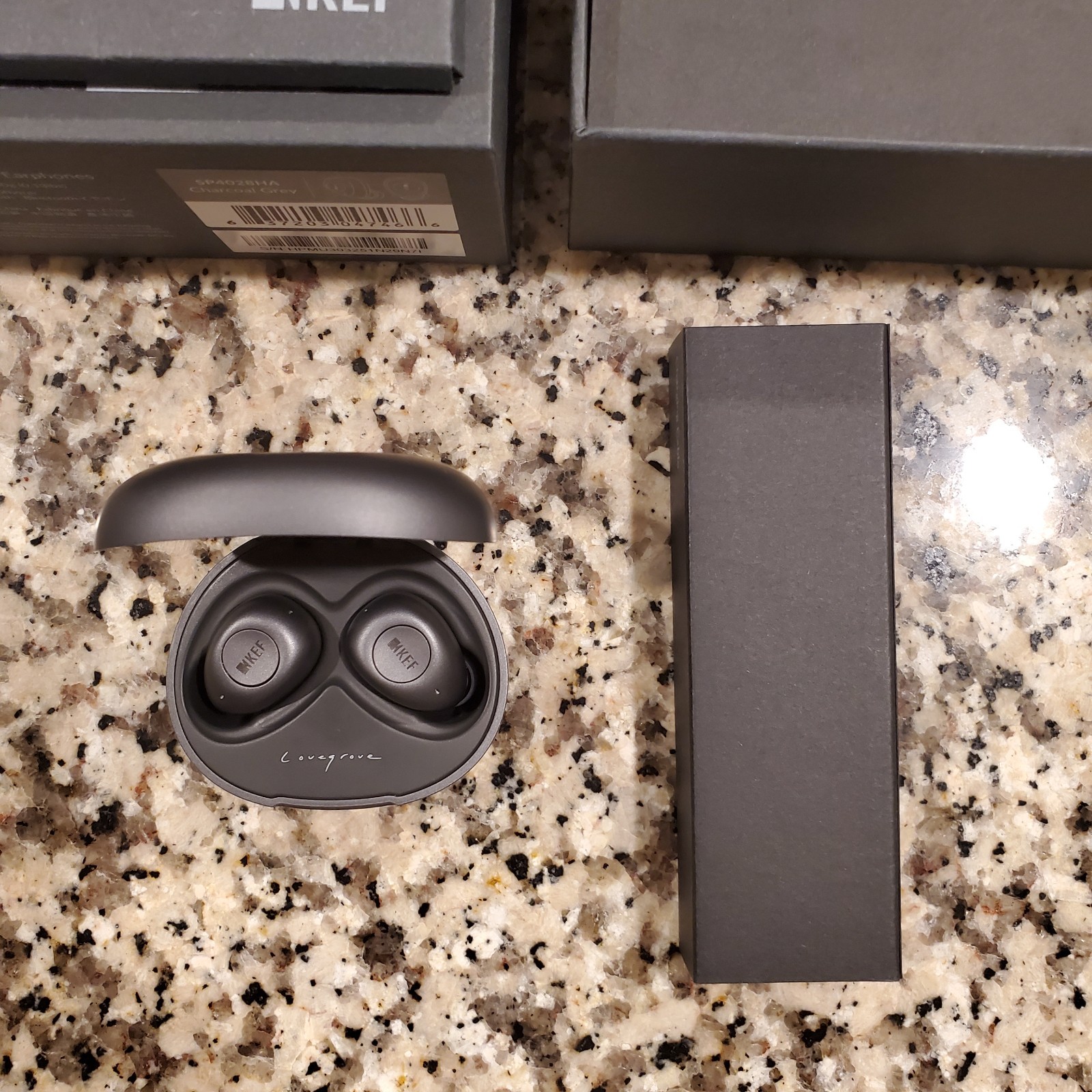 KEF Mu3 Noise Cancelling True Wireless Earphones (Charcoal)