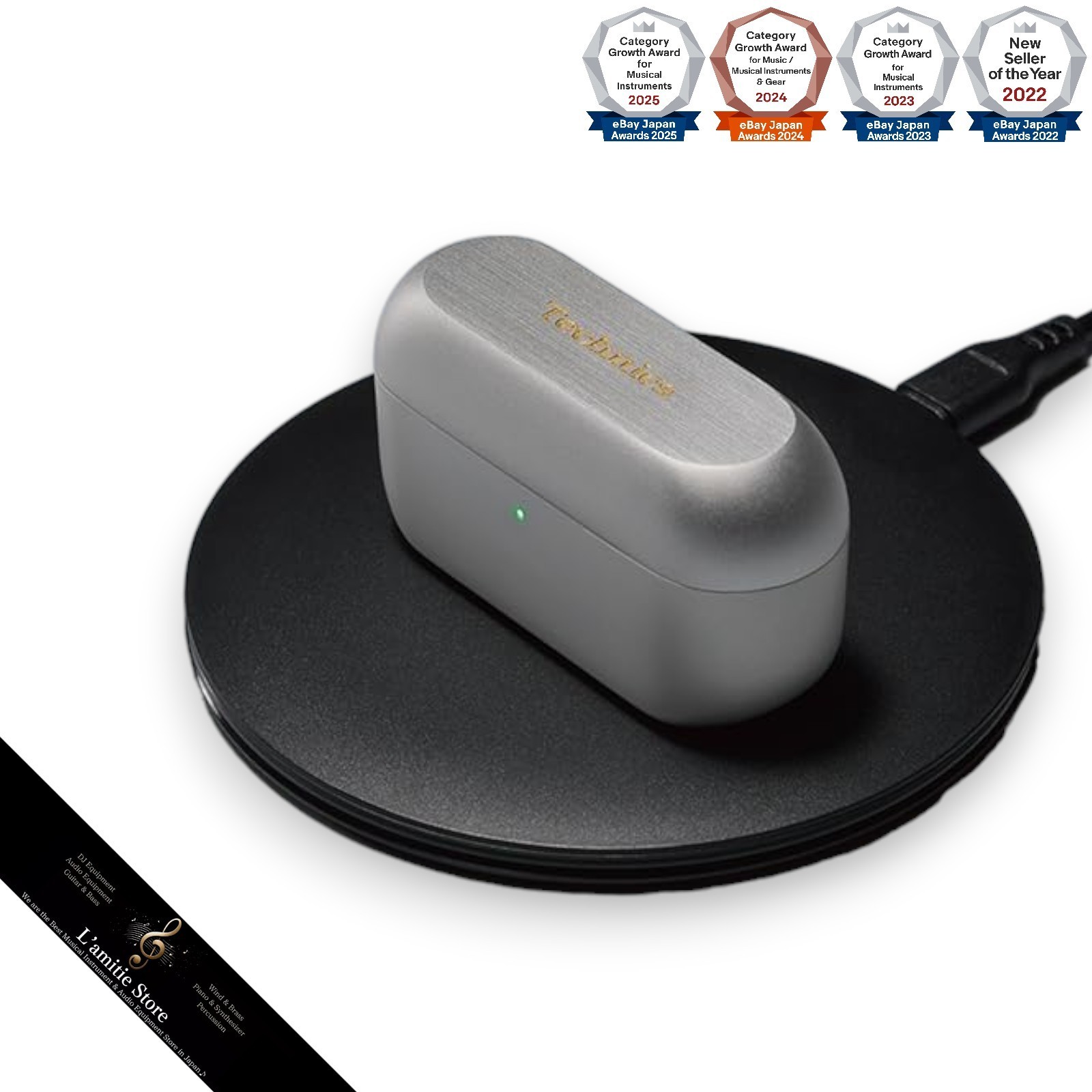 Technics EAH-AZ100-S Wireless Noise Cancelling Earbuds Bluetooth EAHAZ100 Silver