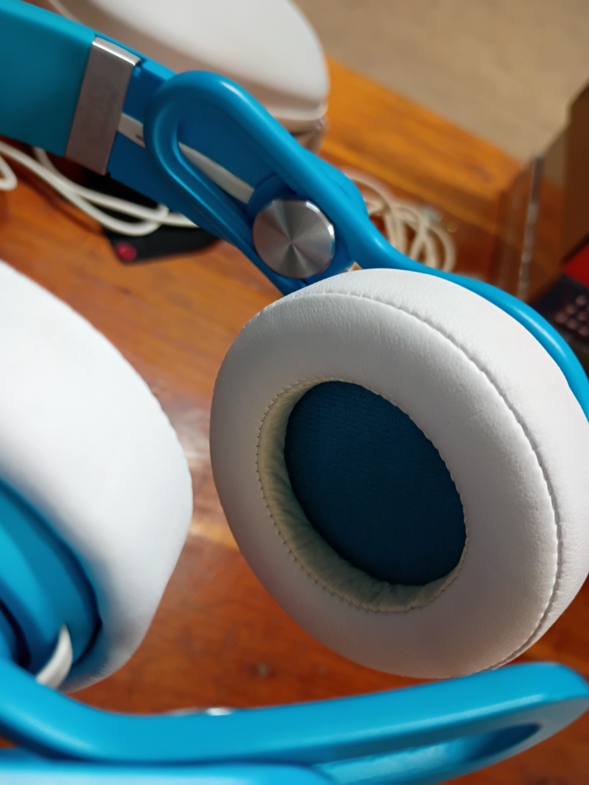Beats Mixr Wired Headphones David Guetta Limited BLUE & Case Tested Work Great