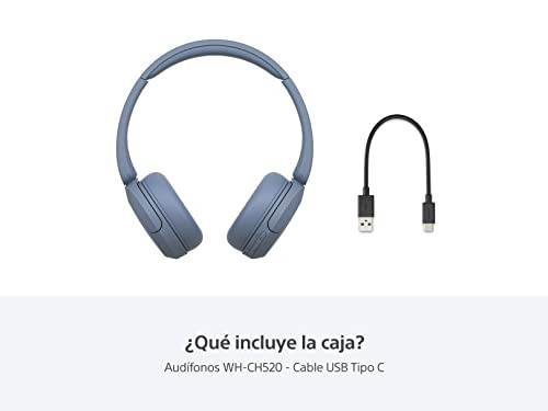 Sony WH CH520 Bluetooth Headphones 50 Hours Battery Noise Cancelling Adjustab…