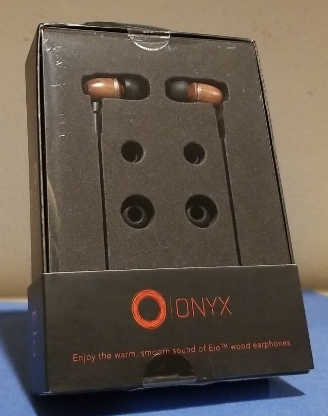 Onyx Elo Genuine Walnut Wood Wired In-Ear Wood Earphones w/ Sound Isolation NEW