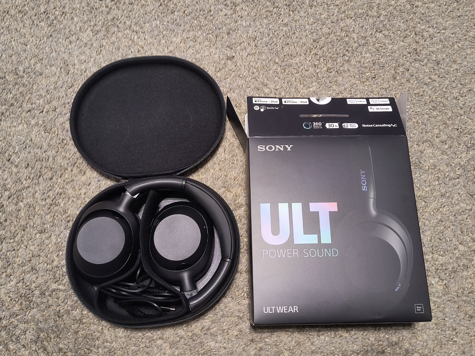 Sony Headphones Ult Wear Sound Black- Open Box WH-ULT900N