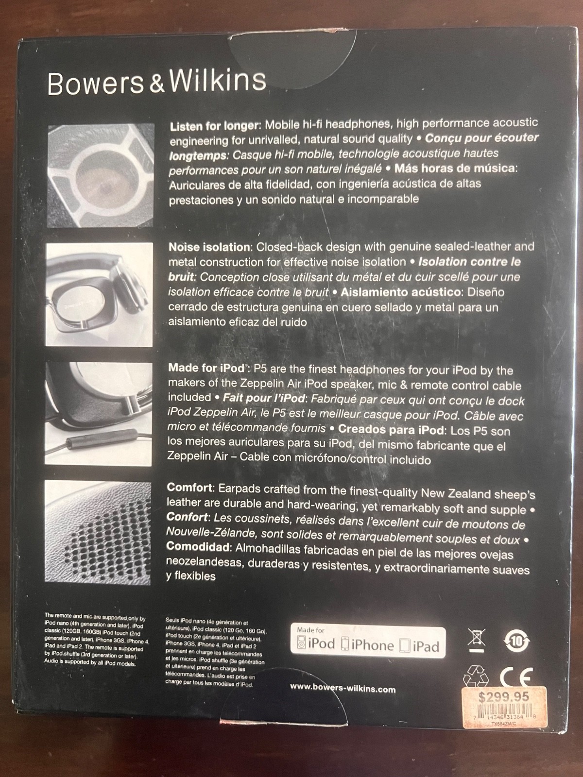 Bowers & Wilkins P5 On-Ear Headphones – New (Used Once)