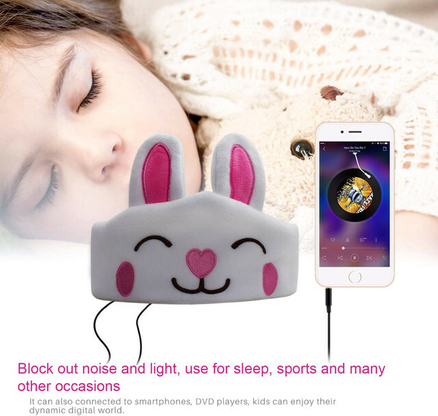 Contixo H1 Kids Soft Fleece On-Ear Headphones Animal Design Warm Earphone