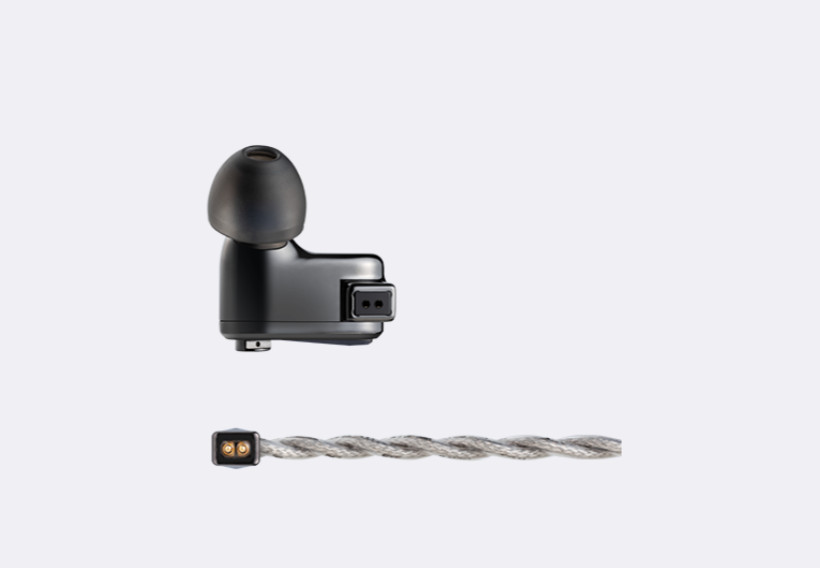 64Audio XIO 2Low DD–6 Mid BA–1 High-Mid BA–1 tia High BA .78mm 2pin 4.4mm Silver