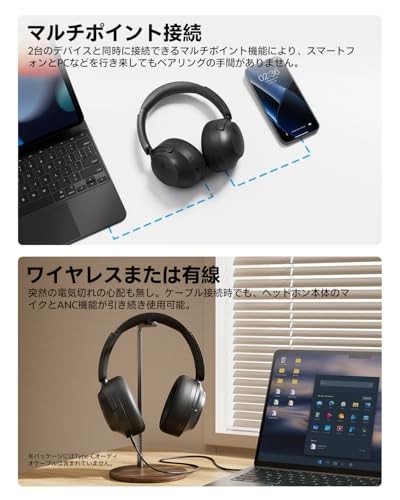 【VGP2026 Award Winner】QCY H3S Wireless Headphones Bluetooth 6.0 Noise Cancelling