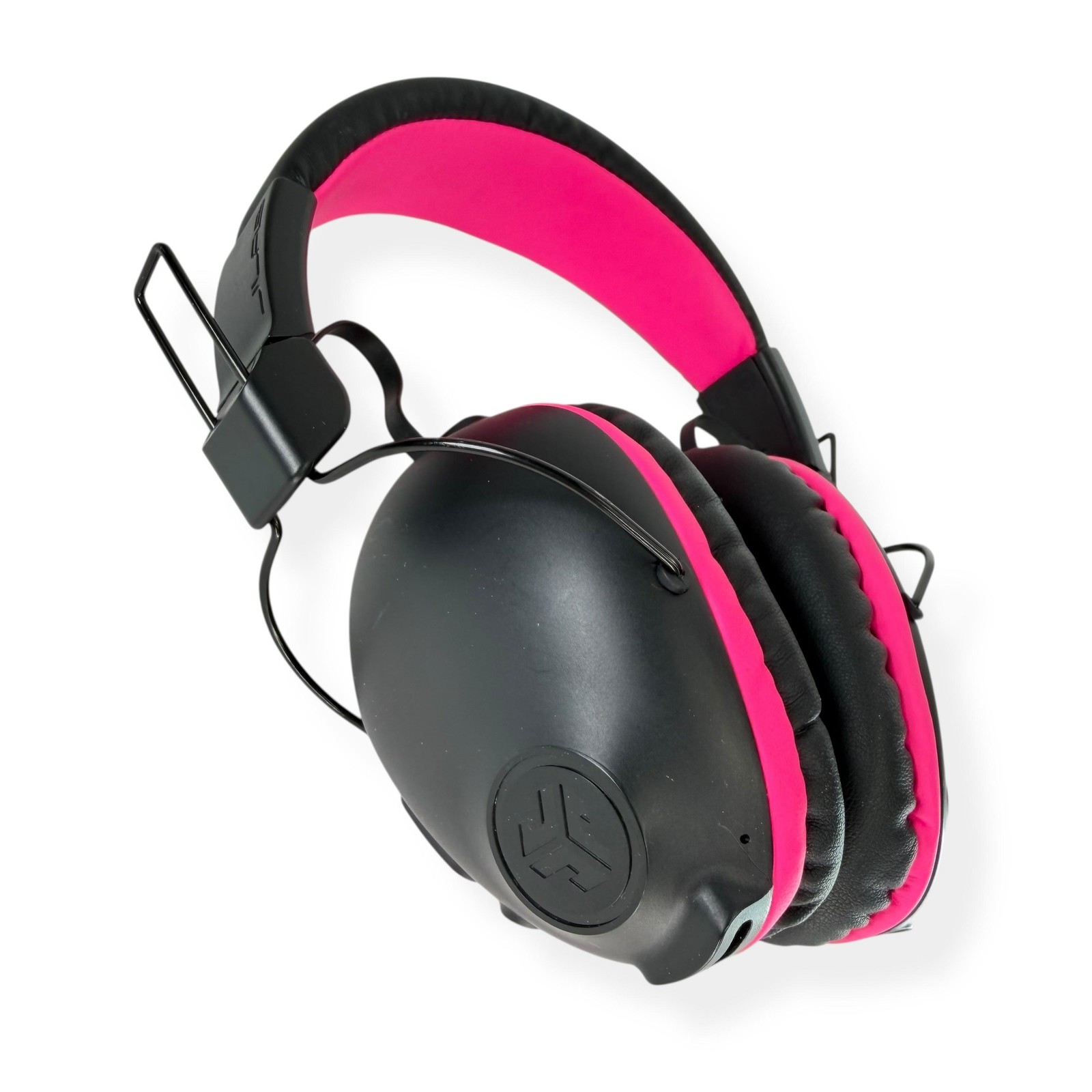 JLab JBuddies Pro Kids Over Ear Headphones Pink Bluetooth 3.5mm Micro-USB