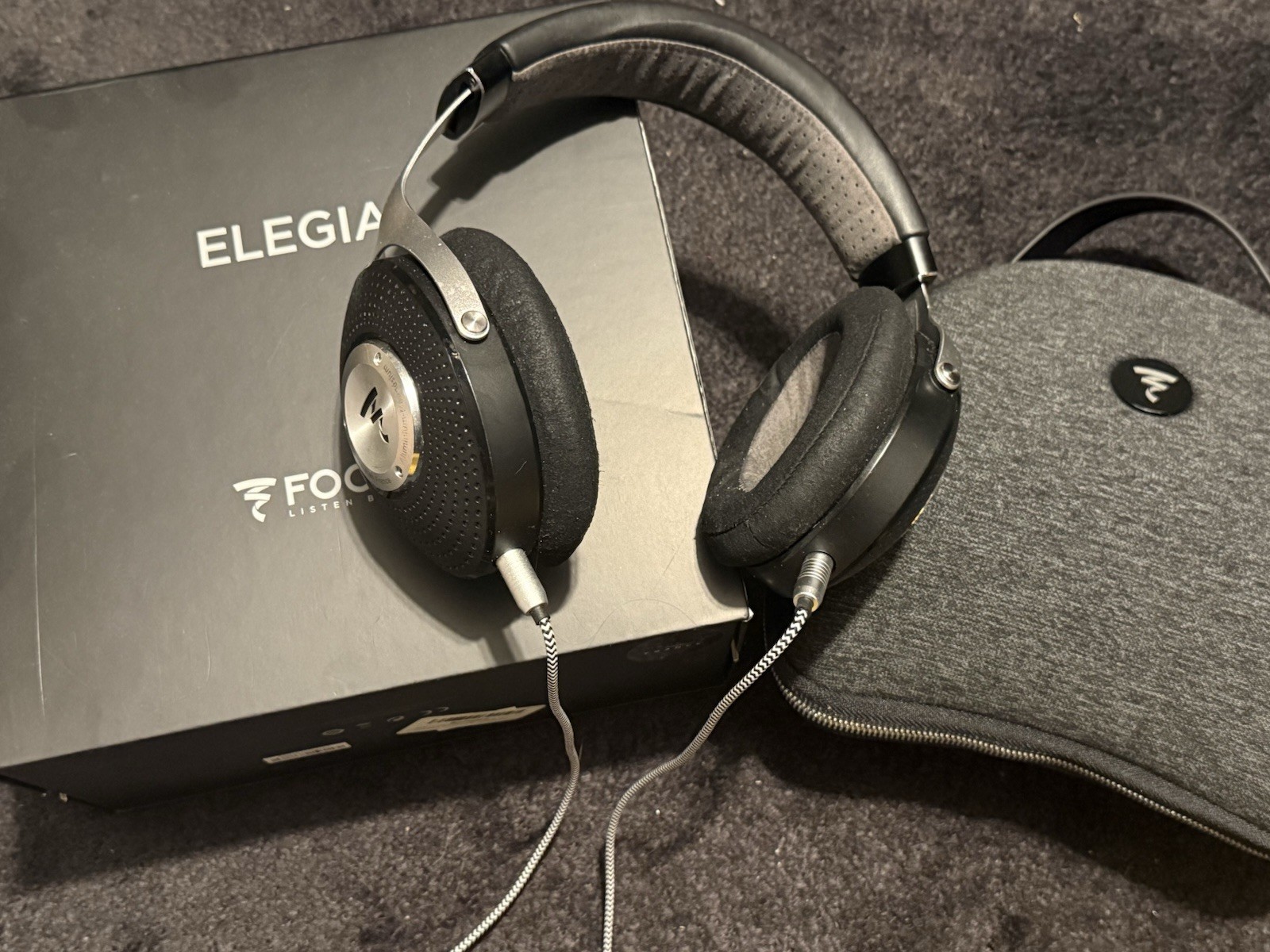 Focal Elegia Closed-Back Over the Ear Wired Headphones – Black