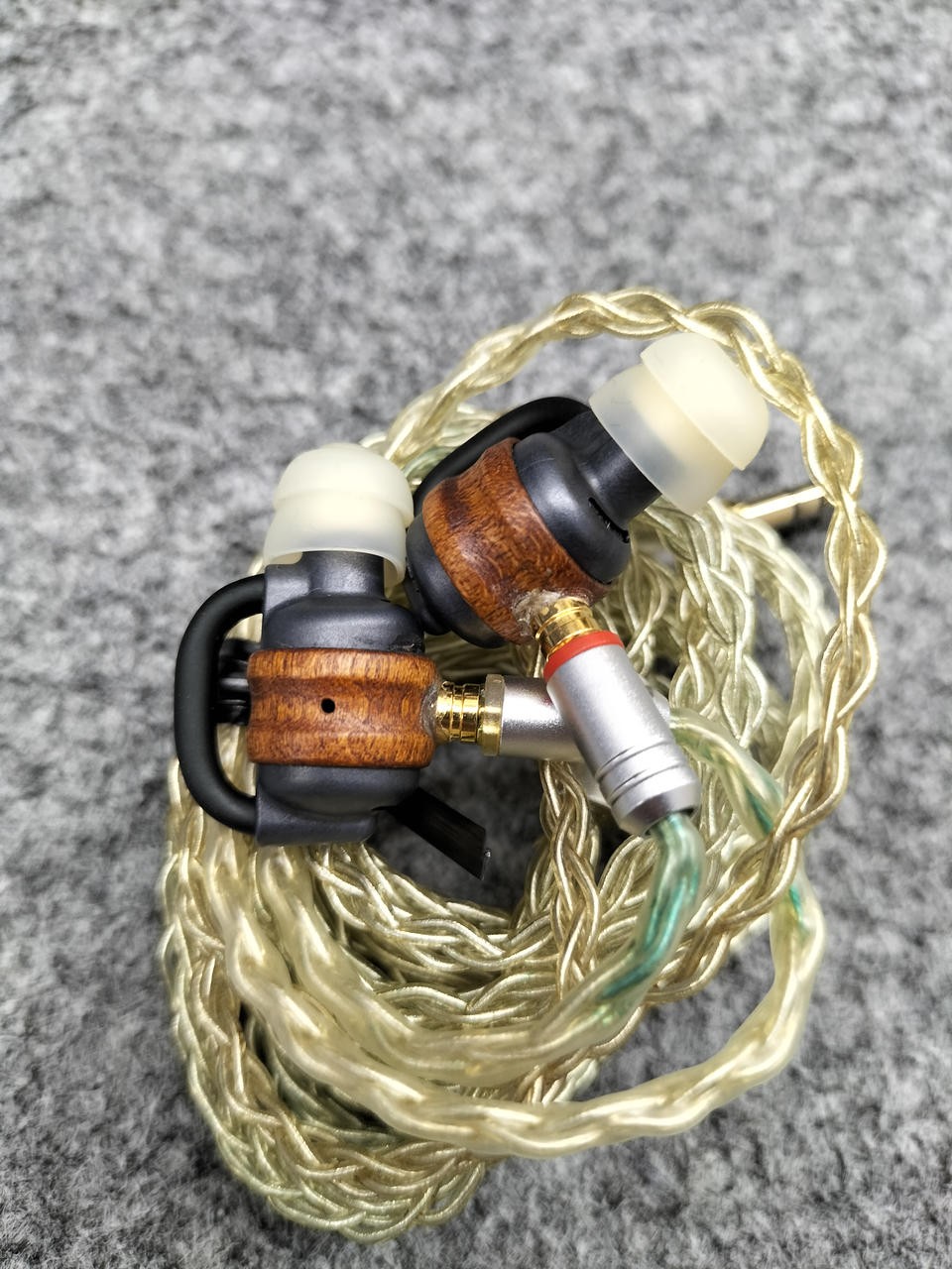 Ocharaku Flat4-Sakura PLUS IEMs 4.4mm Balanced Cherry Wood HiFi Japan