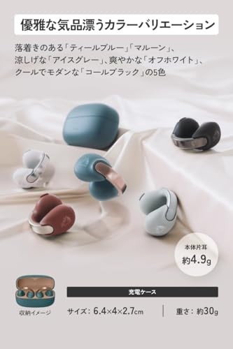 JVC Kenwood Victor HA-NP1T-A Wireless Earphones, Bluetooth Ver. 5.3, Teal Blue
