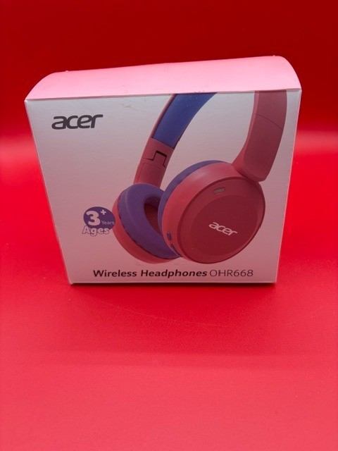 Acer Kids Bluetooth Headphones, 85/94dB Volume Limiter, Foldable Pink