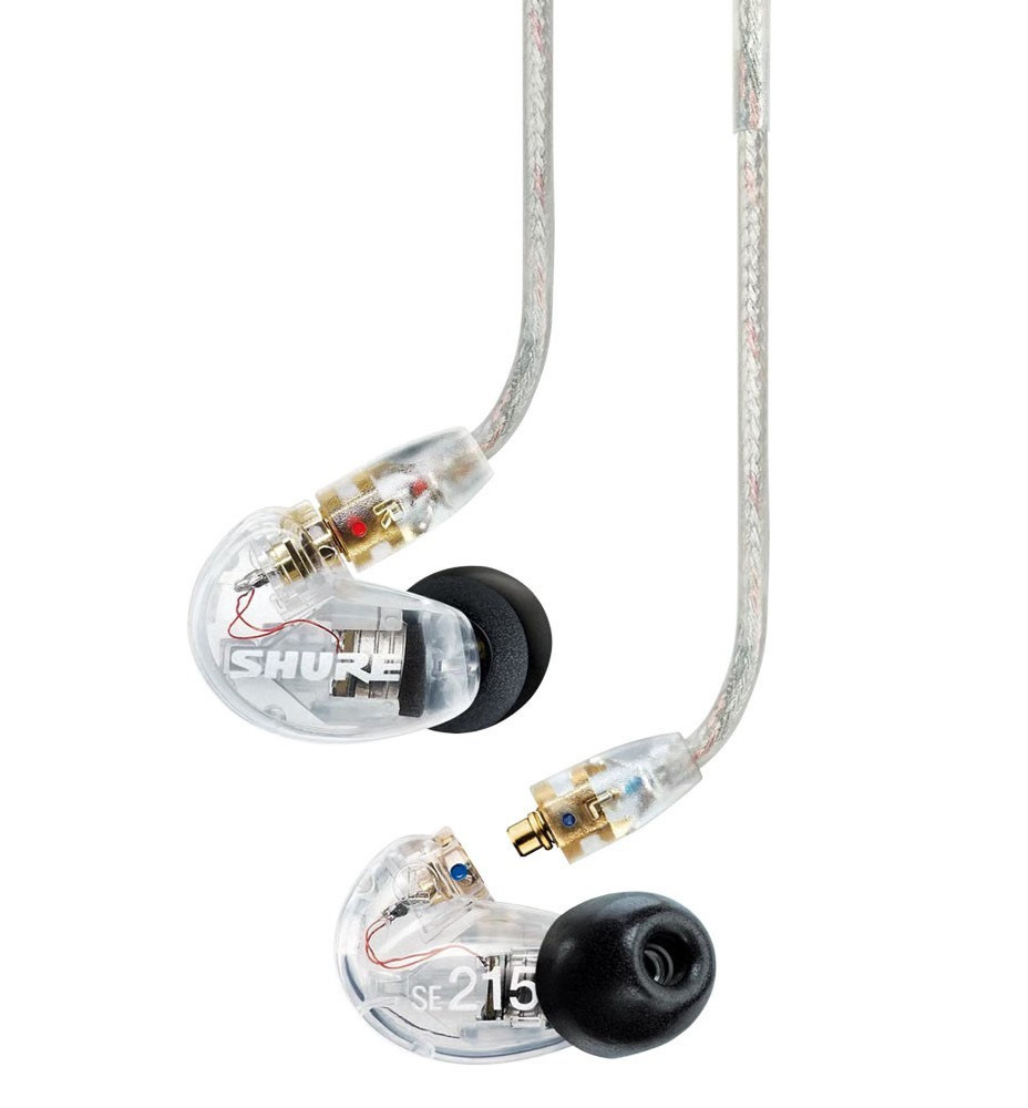 Shure SE215-CL Clear Sound Isolating In-Ear DJ Monitoring Headphones/Earphones