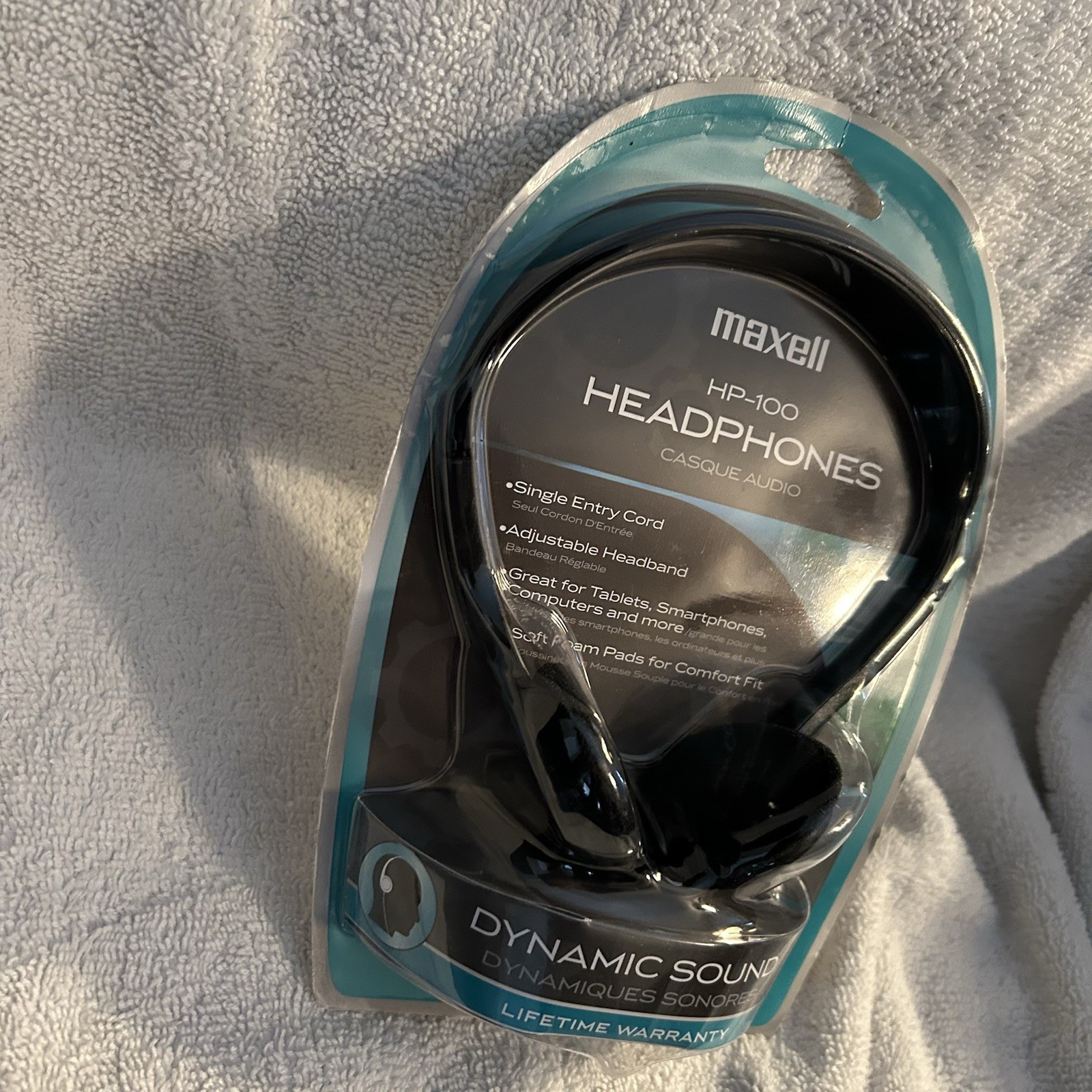 NEW – Maxell Headphones HP-100 Lightweight Adjustable Headband – 3.5mm – 190319