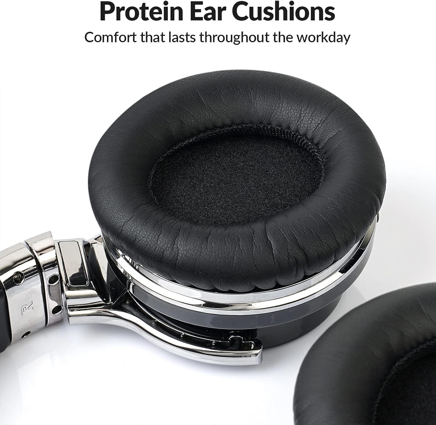 Wireless E7 Headphones with Deep Bass & Microphone – 30 Hour Playtime, Black