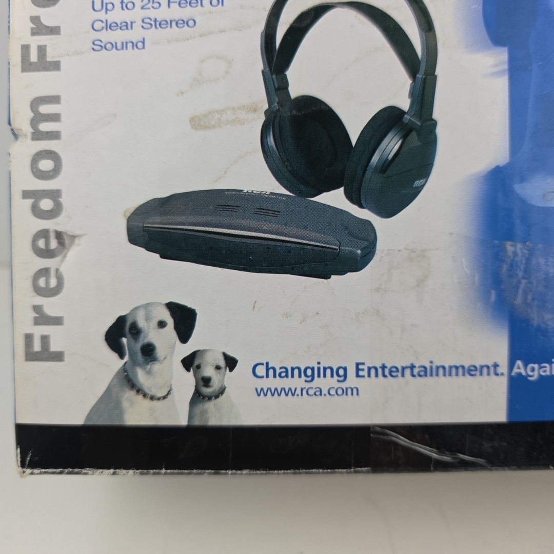 RCA Wireless Headphones Infra Red WHR120RS NEW Open Box Over Ear-Vintage